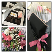 Ramo floral + brownies gourmet